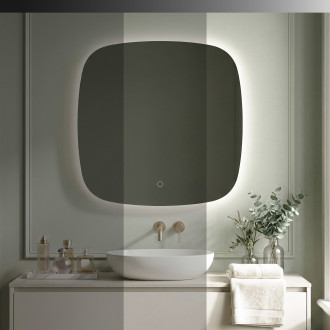 REA Zrcadlo LED 70x70cm TOP HOM-01519