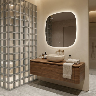 REA Zrcadlo LED 70x70cm TOP HOM-01519