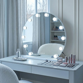 REA Zrcadlo LED HOLLYWOOD White 50 cm HOM-12016