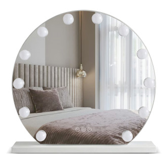 REA Zrcadlo LED HOLLYWOOD White 50 cm HOM-12016