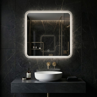 REA Zrcadlo LED 70x70cm TOP-2 HOM-01521