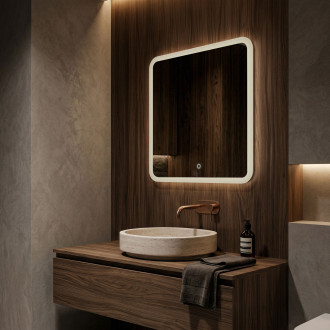 REA Zrcadlo LED 70x70cm TOP-2 HOM-01521