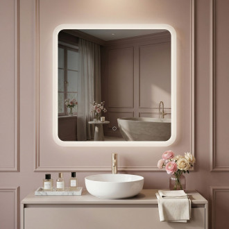 REA Zrcadlo LED 70x70cm TOP-2 HOM-01521