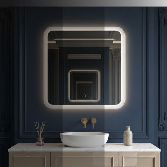 REA Zrcadlo LED 70x70cm TOP-2 HOM-01521