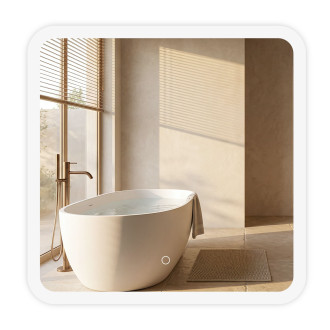 REA Zrcadlo LED 70x70cm TOP-2 HOM-01521