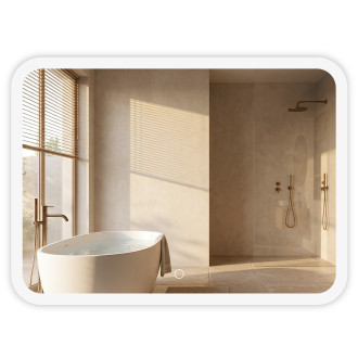 REA Zrcadlo LED 80x60cm TOP-3 HOM-01522