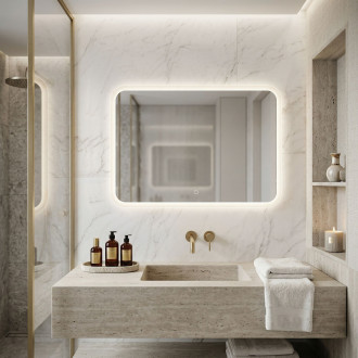 REA Zrcadlo LED 80x60cm TOP-3 HOM-01522