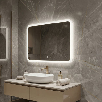 REA Zrcadlo LED 80x60cm TOP-3 HOM-01522