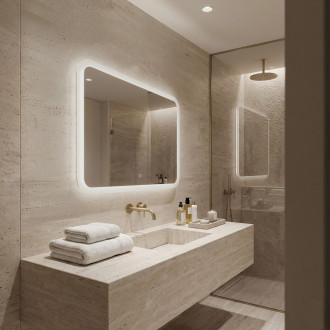 REA Zrcadlo LED 80x60cm TOP-3 HOM-01522