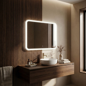 REA Zrcadlo LED 80x60cm TOP-3 HOM-01522