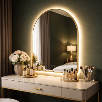 REA Zrcadlo LED 90x60cm TOP-1 HOM-01518