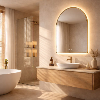 REA Zrcadlo LED 90x60cm TOP-1 HOM-01518