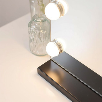 REA Zrcadlo LED HOLLYWOOD Black 80x60 HOM-12014