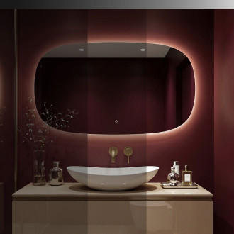 REA Zrcadlo LED 100x60cm TOP-4 HOM-01523