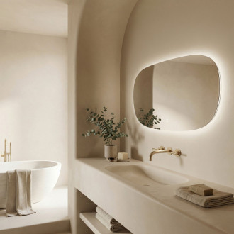 REA Zrcadlo LED 100x60cm TOP-4 HOM-01523