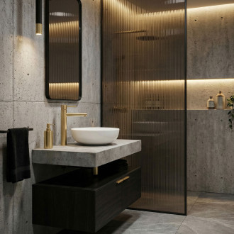 Rea Umyvadlová baterie vysoká Tess L. gold kartáčovaná REA-B5660