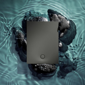 AQUAROCK kompozytowy brodzik prysznicowy antypoślizgowy, 90 x 140 cm, ash grey mat