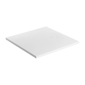 Omnires AQUAROCK kompozitní sprchová vanička, 80 x 80 cm, bílá mat AQUAROCK80-KBM