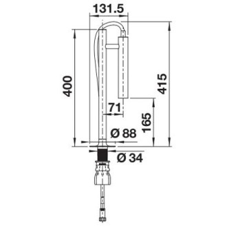 Blanco Luneoo-S satin dark steel