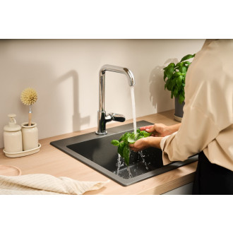 Dřezová baterie Hansgrohe Vernis Blend s otočným ramínkem chrom 71857000