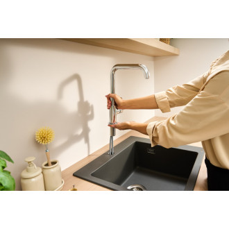 Dřezová baterie Hansgrohe Vernis Blend s otočným ramínkem chrom 71857000