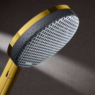 Sprchový systém Hansgrohe Raindance Alive S Puro s termostatickou baterií leštěný vzhled zlata 24594990