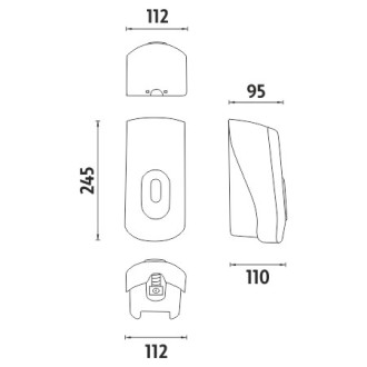 Nimco  HP 9531-P-04 Zásobník na pěnové mýdlo