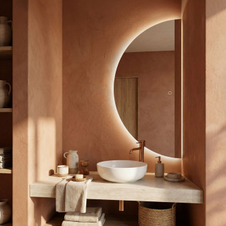 REA Zrcadlo LED 120x60cm MOON HOM-01526