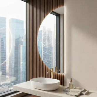 REA Zrcadlo LED 120x60cm MOON HOM-01526