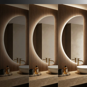 REA Zrcadlo LED 120x60cm MOON HOM-01526