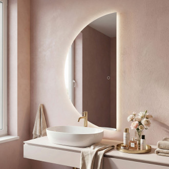 REA Zrcadlo LED 120x60cm MOON HOM-01526