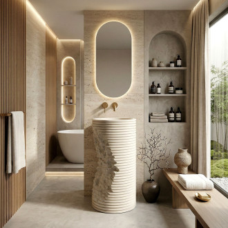 REA Volně stojící umyvadlo Travena Round REA-U3533