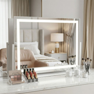 REA Zrcadlo LED STUDIO White 58x45 HOM-12017