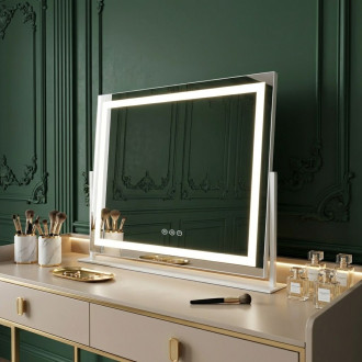 REA Zrcadlo LED STUDIO White 58x45 HOM-12017