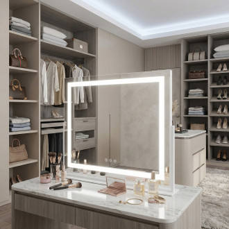 REA Zrcadlo LED STUDIO White 58x45 HOM-12017