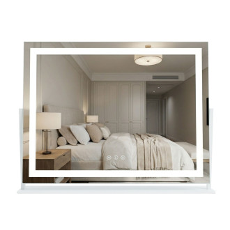 REA Zrcadlo LED STUDIO White 58x45 HOM-12017