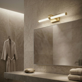 REA Koupelnové nástěnné LED svítidlo APP1885-1W 40cm BRUSH GOLD OSW-66040