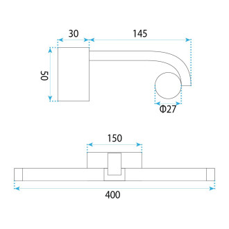 REA Koupelnové nástěnné LED svítidlo APP1881-1W 40cm CHROME OSW-66036