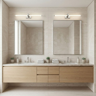 REA Koupelnové nástěnné LED svítidlo APP1882-1W 60cm CHROME OSW-66037