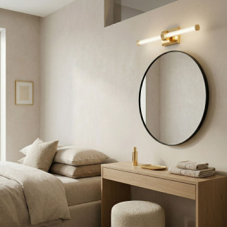 REA Koupelnové nástěnné LED svítidlo APP1883-1W 40cm GOLD OSW-66038