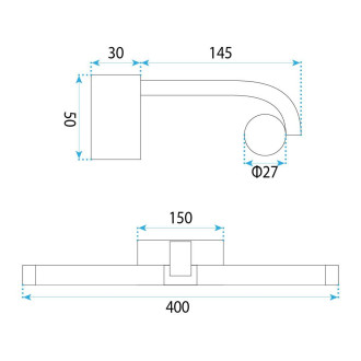 REA Koupelnové nástěnné LED svítidlo APP1883-1W 40cm GOLD OSW-66038