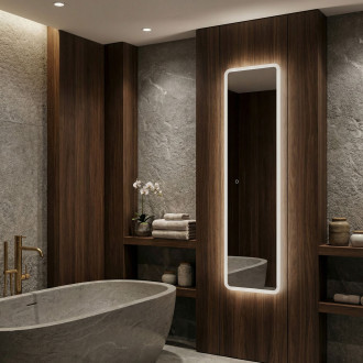 REA Zrcadlo LED 150x50cm MOL-SQ HOM-01527