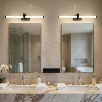 REA Koupelnové nástěnné LED svítidlo APP1888-1W 60cm BLACK OSW-66043