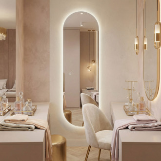 REA Zrcadlo LED 150x50cm MOL-OV HOM-01525