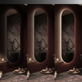 REA Zrcadlo LED 150x50cm MOL-OV HOM-01525