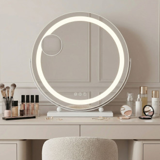 REA Zrcadlo LED MAKE-UP White 40 cm HOM-12019