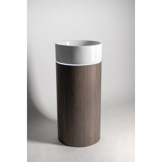 OASIS keramické umyvadlo volně stojící 40x89x52cm, police do prostoru, agila