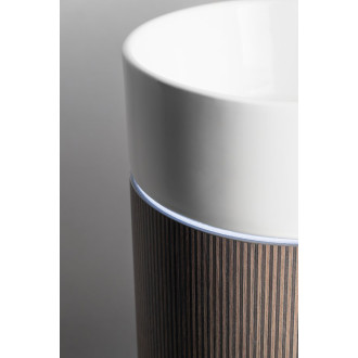 OASIS keramické umyvadlo volně stojící 40x89x52cm, police do prostoru, bílá/beton infinity