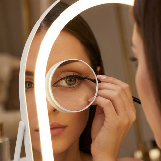 REA Zrcadlo LED GLAM White 40x45cm HOM-12018