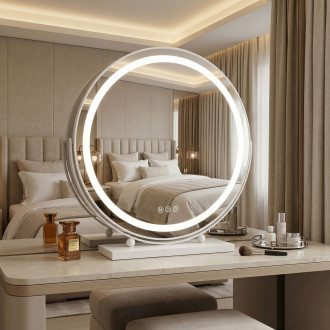 REA Zrcadlo LED MAKE-UP White 50 cm HOM-12021